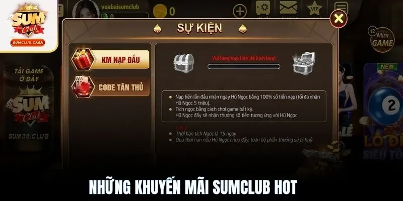 Những khuyến mãi SUMCLUB hot
